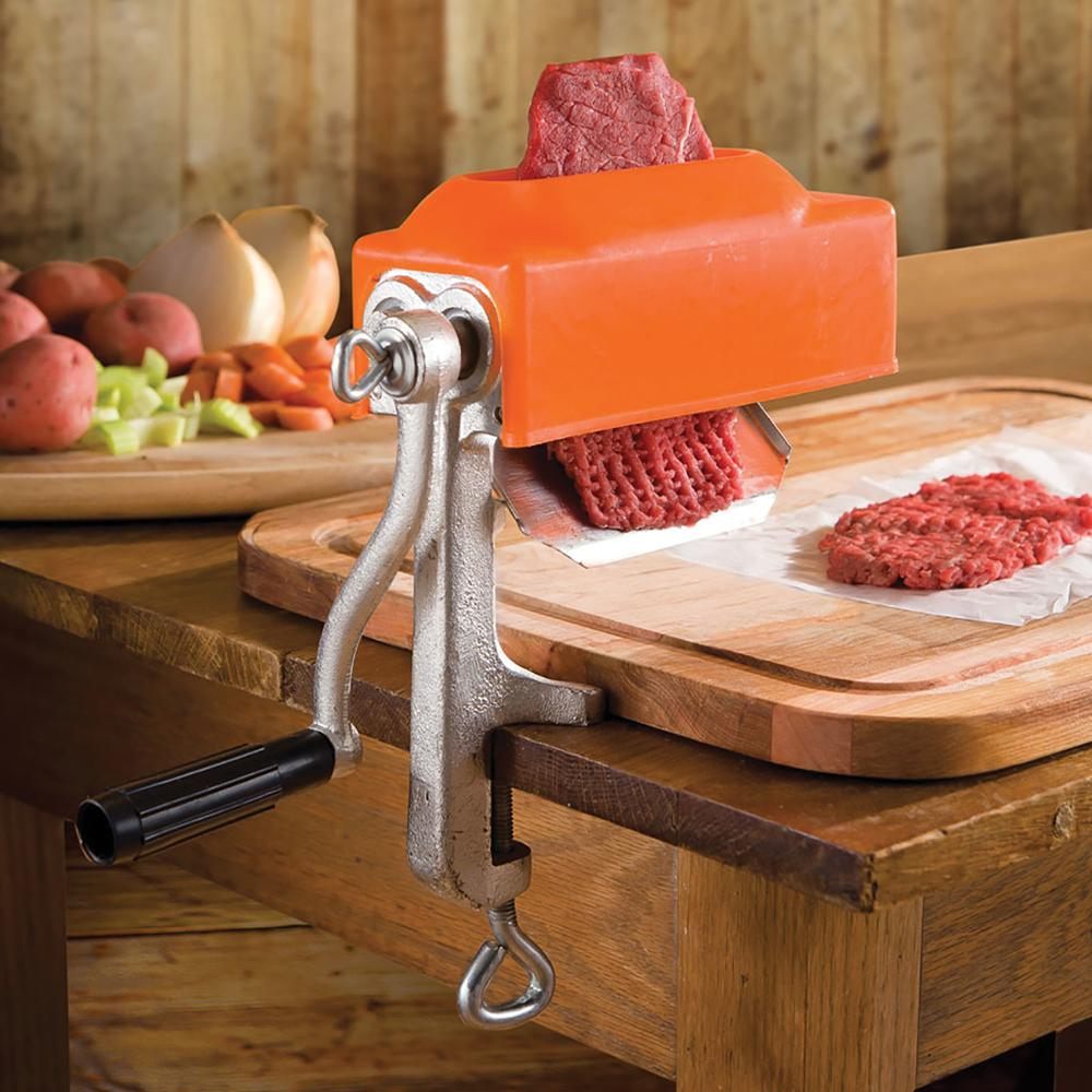 LEM Products Clamp-On Tenderizer, Cast Iron and Plastic, Orange