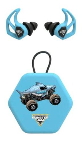 Axil Monster Jam X30i Ear Plugs 15dB or 19dB Megalodon Blue