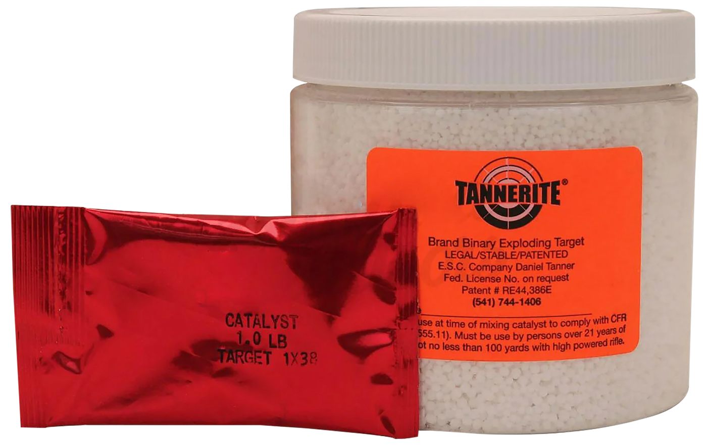 Tannerite Sports 1BR 1 Pound Target Impact Enhancement Explosion White Vapo