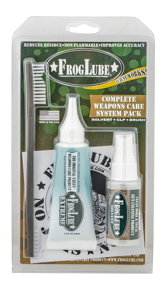 Frog Lube Clamshell Pack System Kit (1 oz Solvent/1.5 Extreme Liquid), Gree