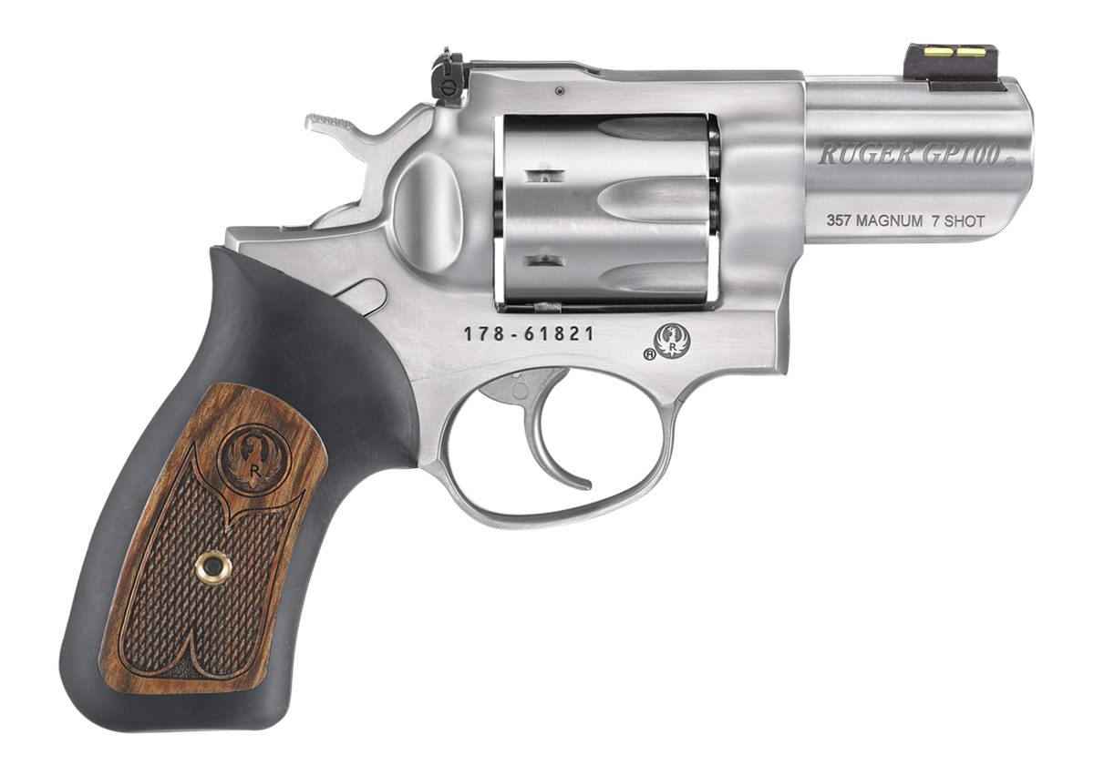 Ruger 1774 GP100 Small 357 Mag 7 Shot, 2.50in Satin Stainless Steel Barrel