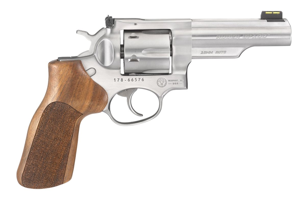 Ruger 1775 GP100 Match Champion 10mm Auto 6rd 4.20in Satin Stainless Half-L