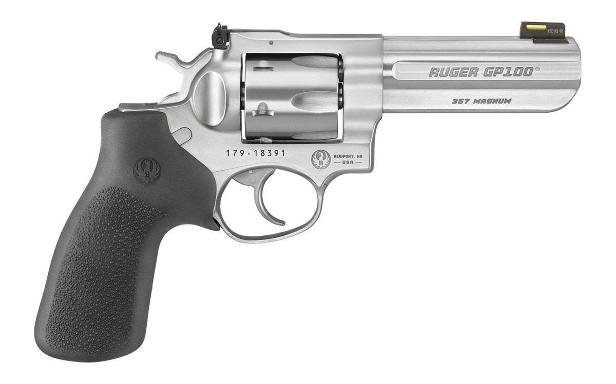 Ruger GP100 Match Champion III 357 MAG (Talo)4.2in BRL S/S Fiber OPT Front