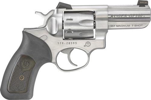 Ruger Wiley Clapp II GP100 357 3in BRL (Talo)S/S Tritium Yellow Frnt N/S 7 view 2