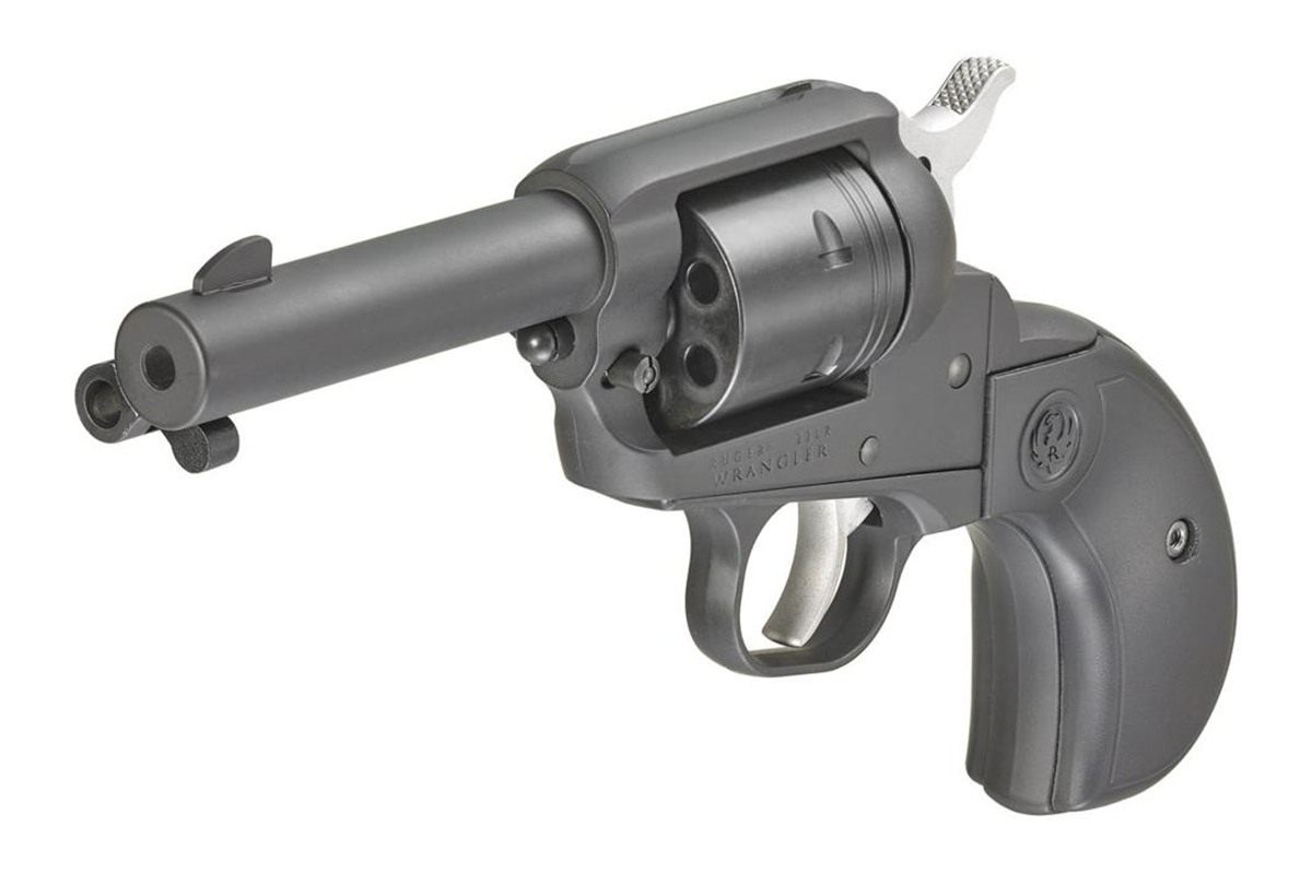 Ruger 2015 Wrangler 22 LR 6 Shot 3.75in Black Cerakote Steel Barrel, Alumin view 2