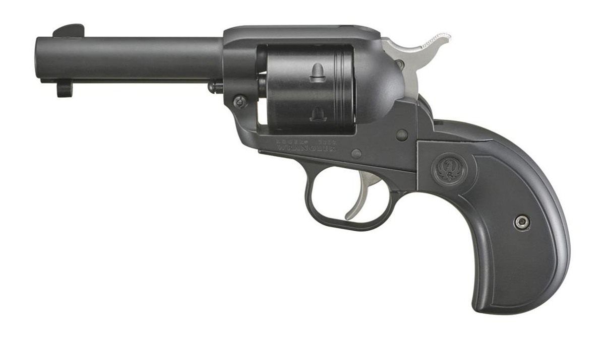 Ruger 2015 Wrangler 22 LR 6 Shot 3.75in Black Cerakote Steel Barrel, Alumin view 3
