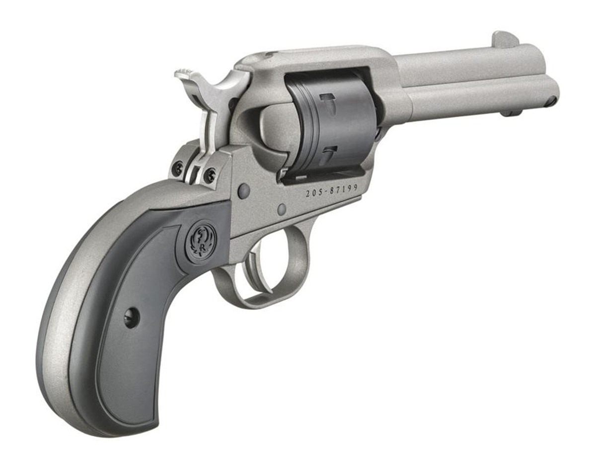 Ruger 2016 Wrangler 22 LR 6 Shot 3.75in Silver Cerakote Steel Barrel, Alumi view 5