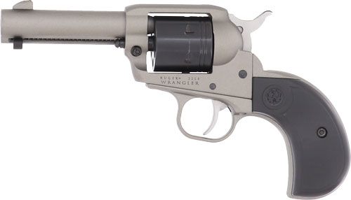 Ruger 2016 Wrangler 22 LR 6 Shot 3.75in Silver Cerakote Steel Barrel, Alumi view 7