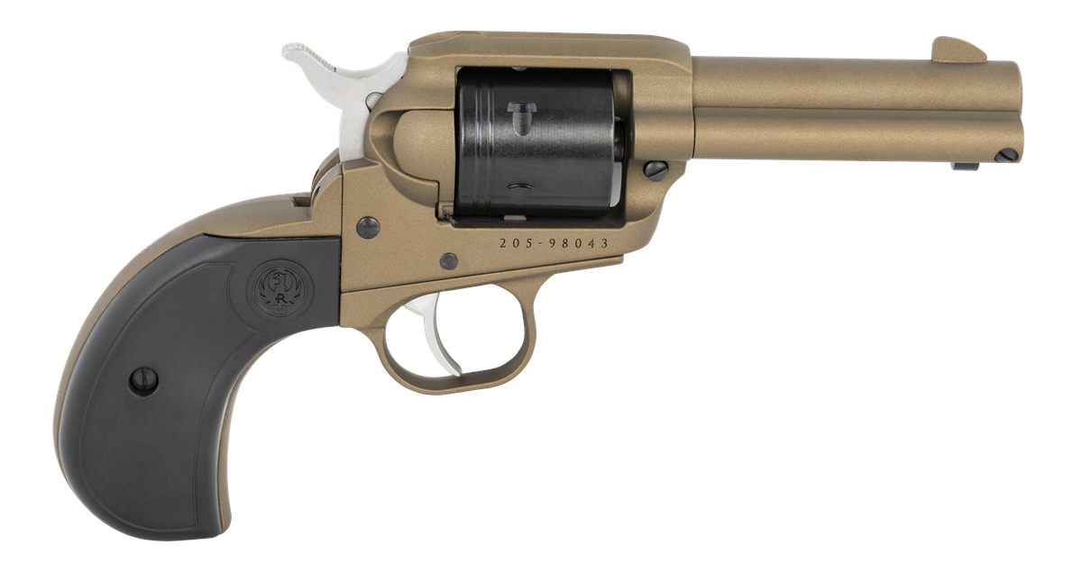 Ruger 2017 Wrangler 22 LR 6 Shot 3.75in Burnt Bronze Cerakote Steel Barrel