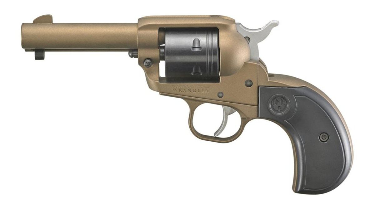 Ruger 2017 Wrangler 22 LR 6 Shot 3.75in Burnt Bronze Cerakote Steel Barrel view 2
