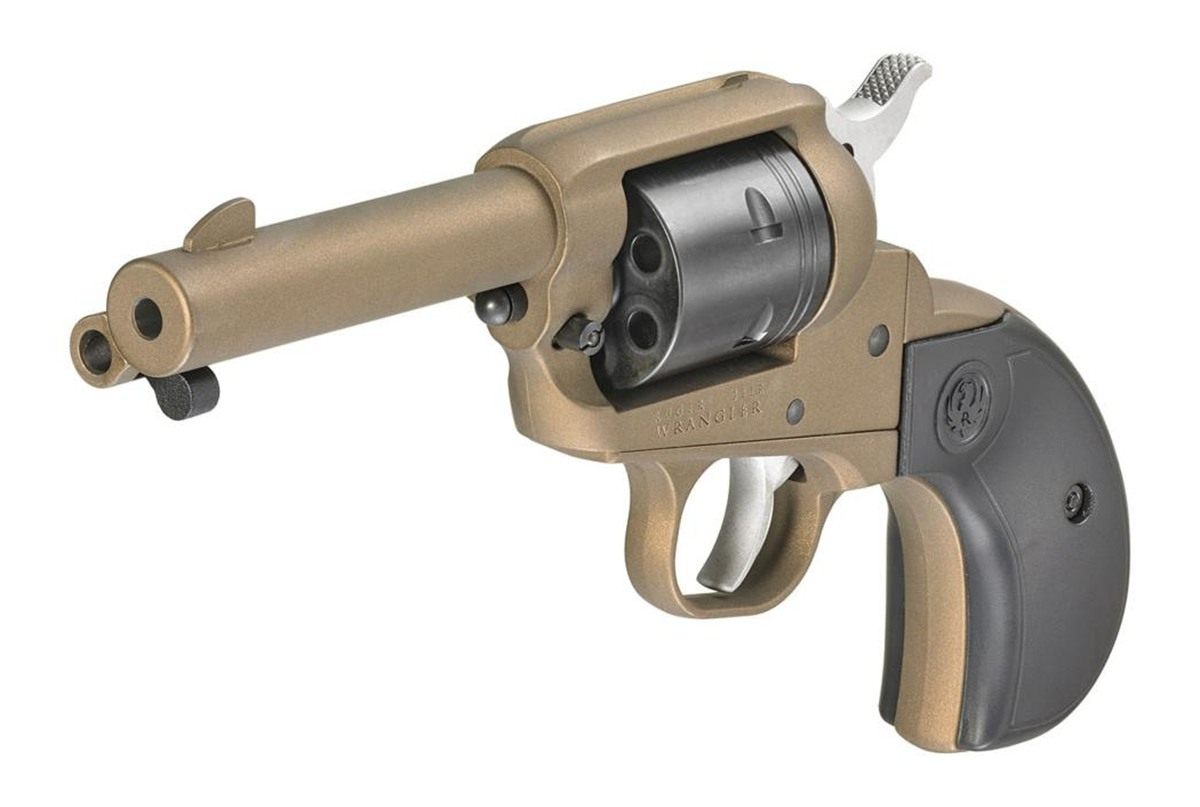 Ruger 2017 Wrangler 22 LR 6 Shot 3.75in Burnt Bronze Cerakote Steel Barrel view 3