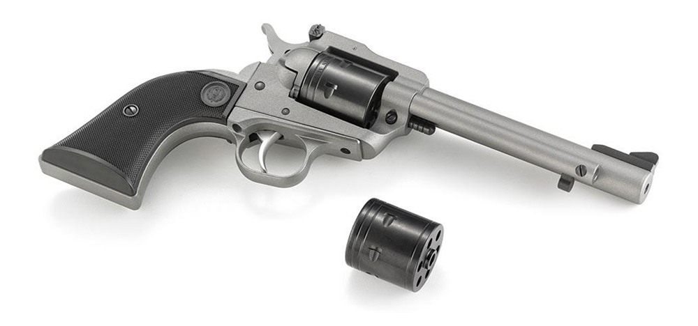 Ruger 2033 Super Wrangler 22 LR/22 WMR 6 Shot 5.50in Silver Cerakote Steel view 4