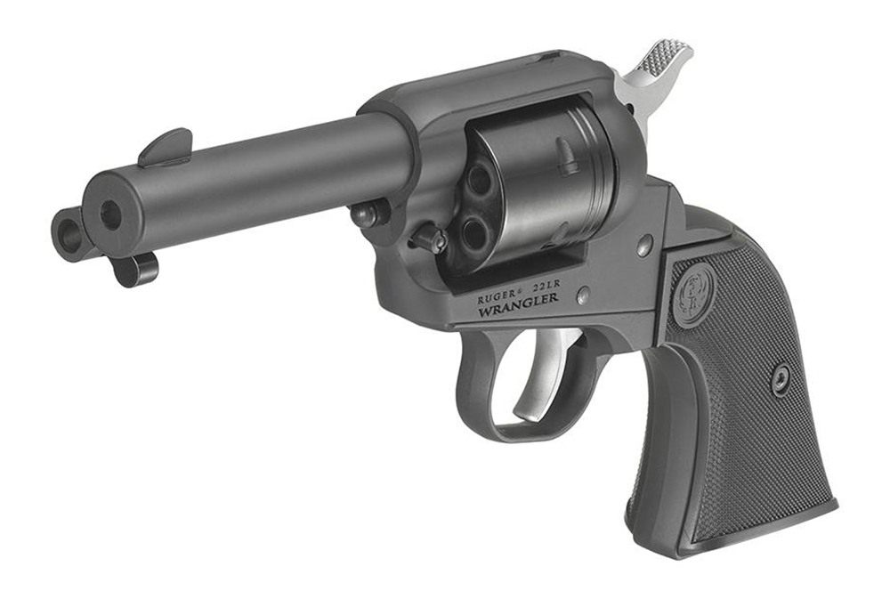 Ruger Wrangler Revolver .22 LR 6rd Capacity 3.75in Barrel Black Cerakote Al view 3