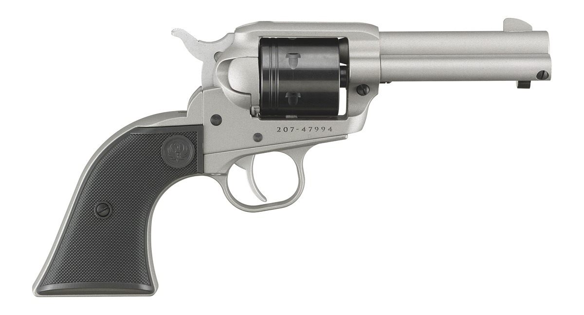 Ruger Wrangler Revolver .22 LR 6rd Capacity 3.75in Barrel Silver Cerakote A