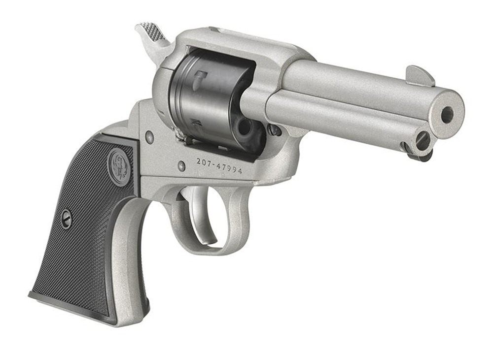 Ruger Wrangler Revolver .22 LR 6rd Capacity 3.75in Barrel Silver Cerakote A view 3