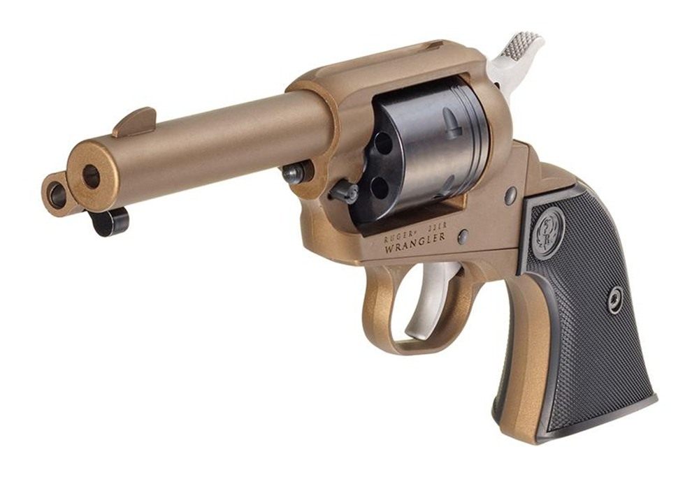 Ruger Wrangler Revolver .22 LR 6rd Capacity 3.75in Barrel Bronze Cerakote A view 3