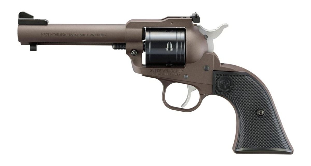 Ruger 2071 Super Wrangler 250th Anniversary 22 LR/22 WMR 6 Shot 4.62in Dark view 3