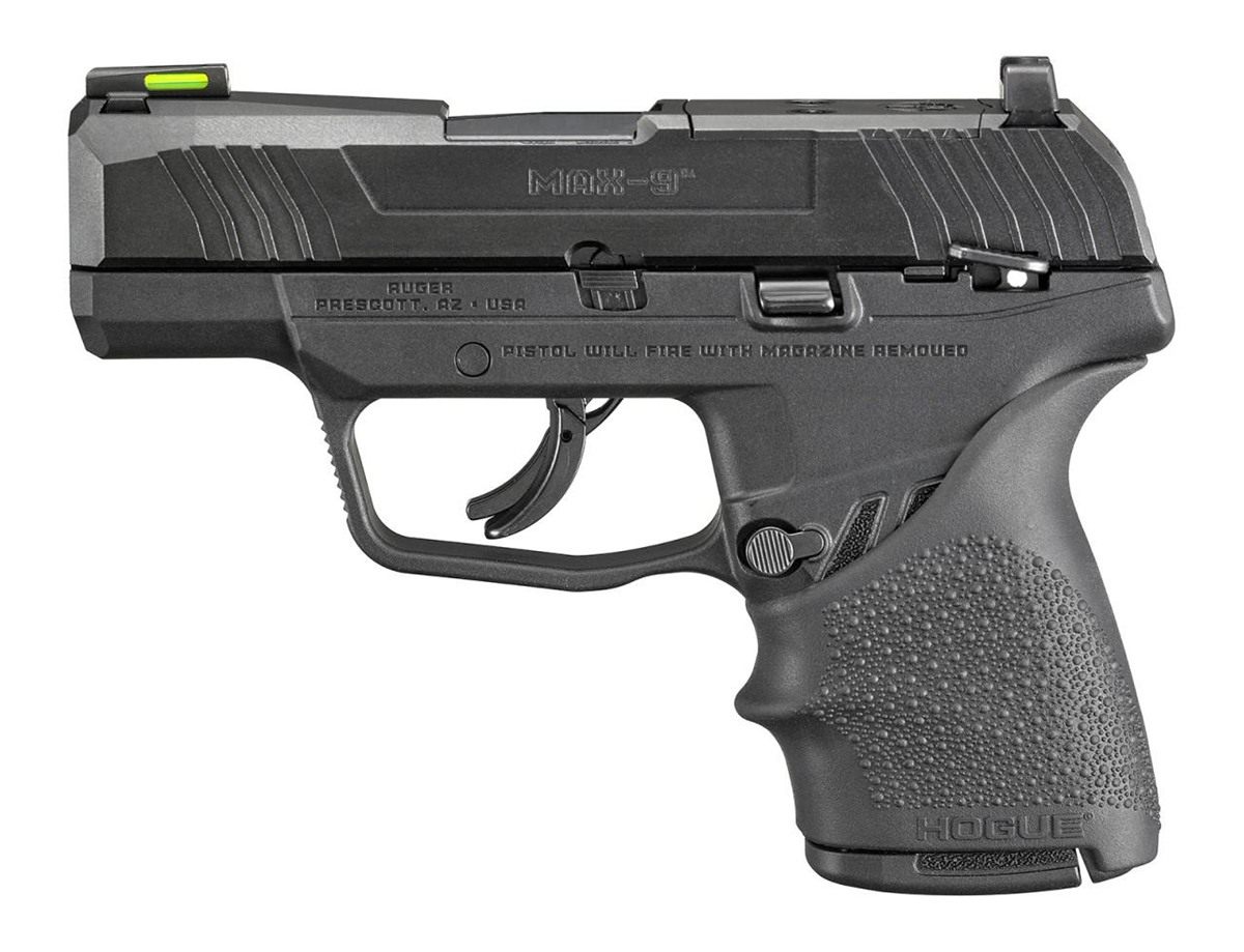 Ruger Max-9 Handgun 9mm Luger 10rd Magazine 3.2in Barrel Black