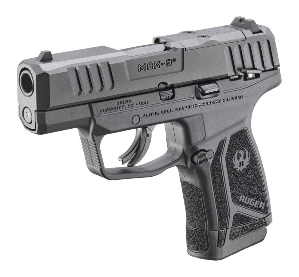 Ruger 3514 Max-9 9mm Luger 12+1 3.20in Black Oxide Alloy Steel Barrel, Opti view 5