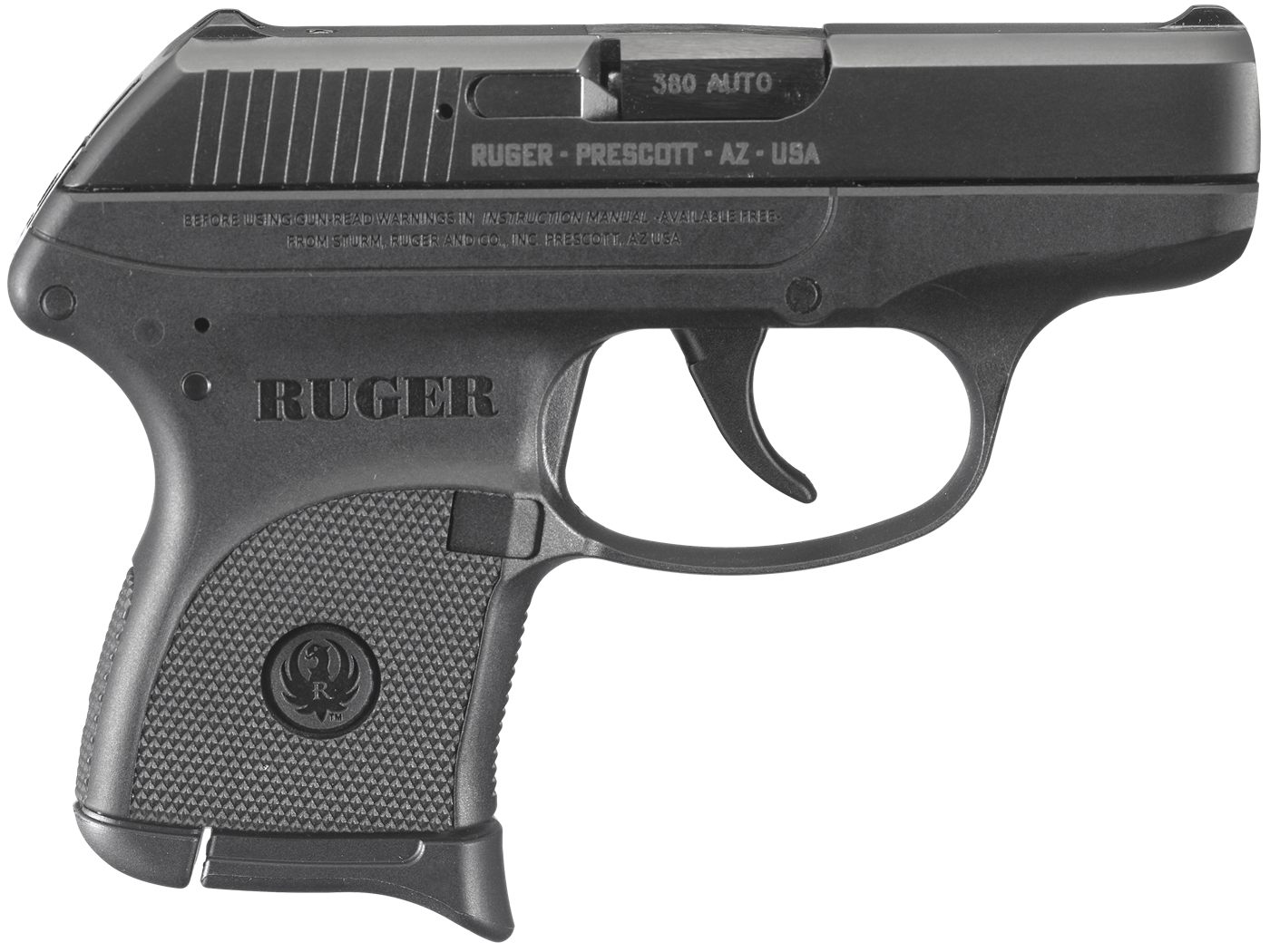Ruger 3701 LCP Standard 380 ACP 6+1 2.75in Black Steel Barrel, Oxide Serrat