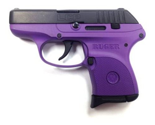 RUGER LCP 380ACP 6-SHOT FS BLUED/PURPLE POLYMER (TALO) view 4