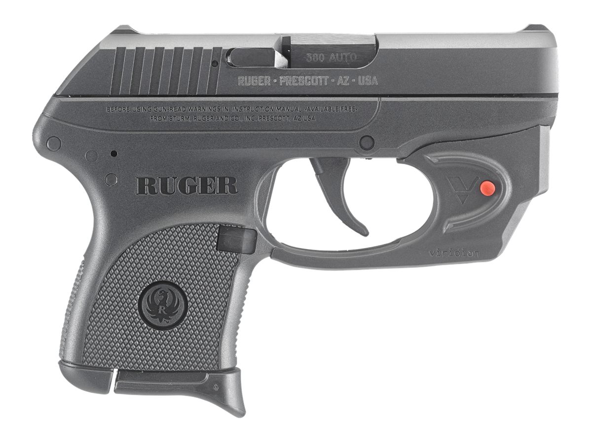 Ruger 3752 LCP w/Laser 380 ACP 6+1 2.75in Black Steel Barrel, Oxide Serrate