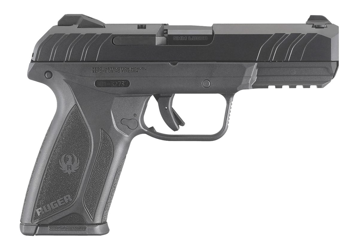 Ruger 3811 Security-9 9mm Luger 10+1 4in Black Steel Barrel, Oxide Serrated
