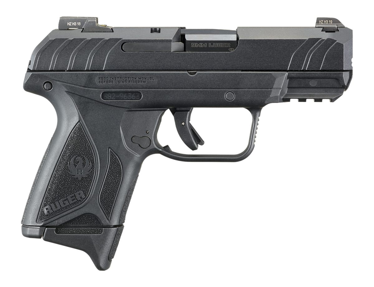 Ruger 3815 Security-9 Compact Pro 9mm Luger 3.42in Barrel 10+1, Black Polym