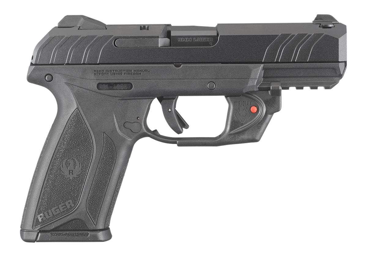 Ruger 3816 Security-9 9mm Luger 4in Barrel 15+1, Black Polymer With Picatin
