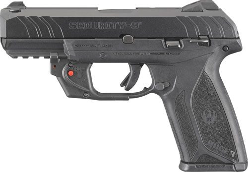 Ruger 3816 Security-9 9mm Luger 4in Barrel 15+1, Black Polymer With Picatin view 3