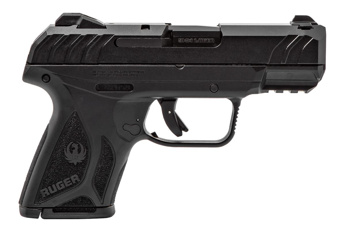 Ruger 3818 Security-9 Compact 9mm Luger 3.42in Barrel 10+1,Black Polymer Wi
