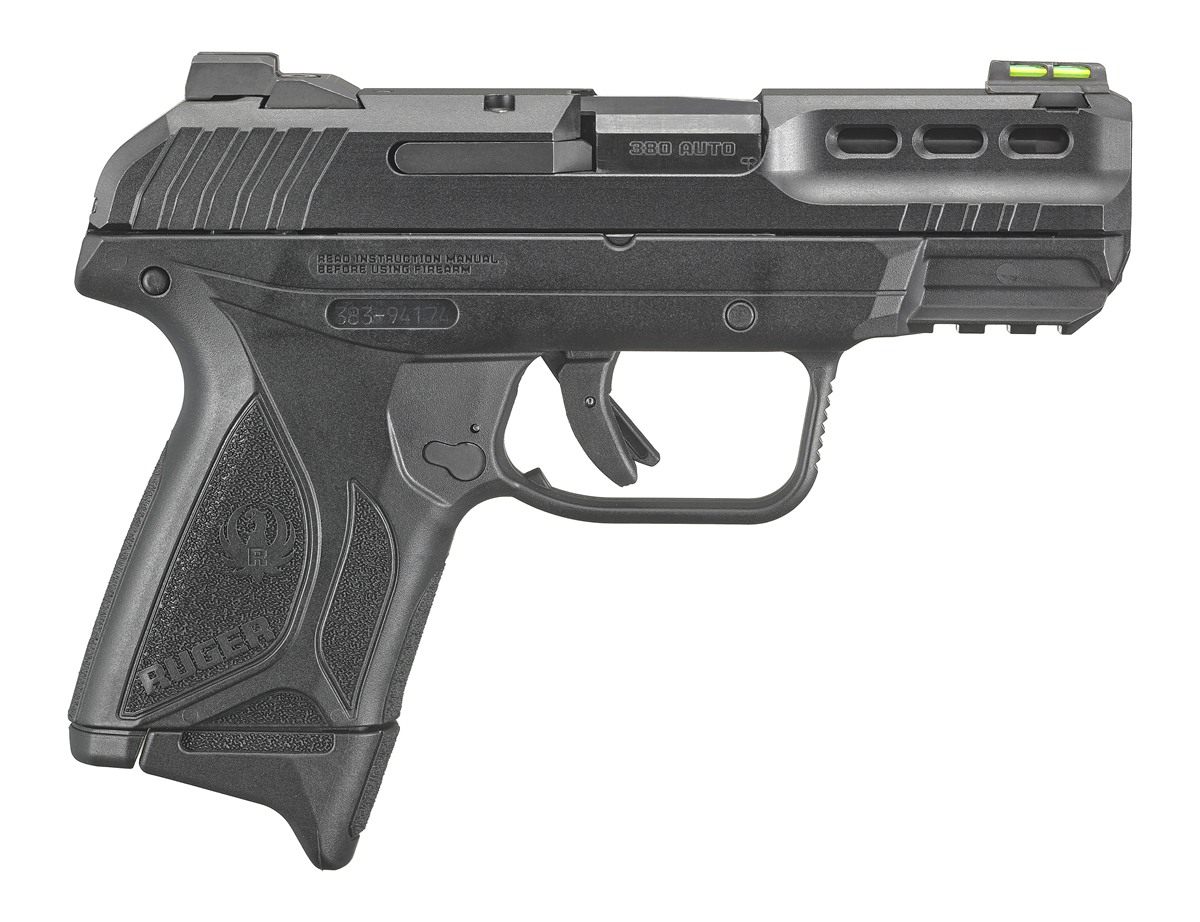Ruger 3855 Security-380 ACP 10+1 3.42in Black Oxide Barrel, Serrated Steel