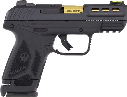 Ruger Security-380 Pistol 380ACP 3.42in (Talo)Gold Barrel/Black Slide 1-10R view 3