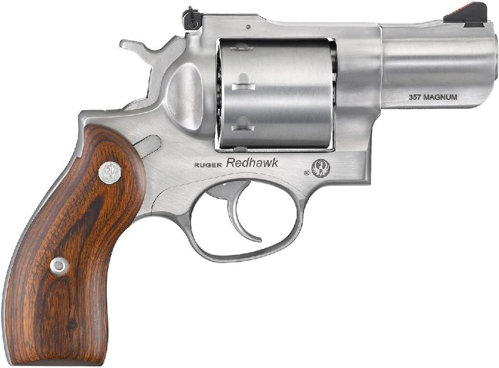 Ruger 5051 Redhawk 357 Mag/38 Special 8rd 2.75in Satin Stainless Steel Barr view 2