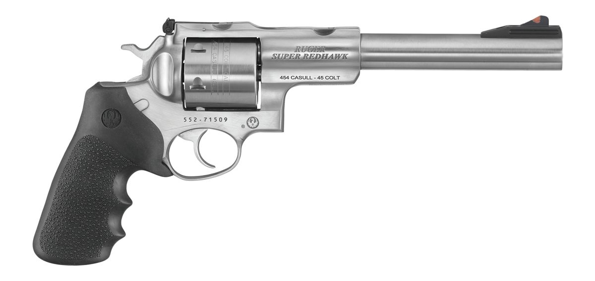 Ruger 5507 Super Redhawk Large 480 6rd 7.50in Satin Stainless w/Integral Mo