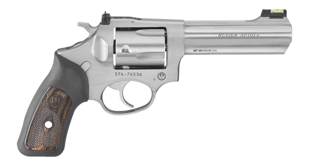 Ruger 5771 SP101 357 Mag 5rd 4.20in Satin Stainless Steel Barrel, Cylinder