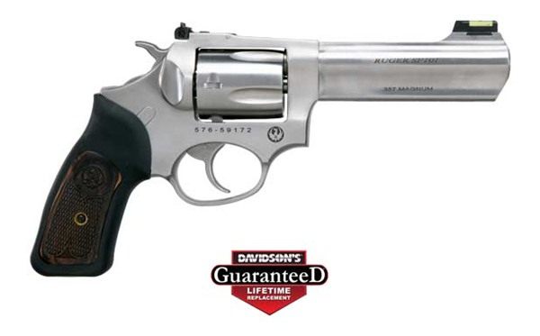 Ruger 5771 SP101 357 Mag 5rd 4.20in Satin Stainless Steel Barrel, Cylinder view 3