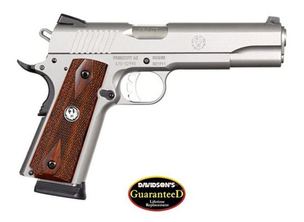 Ruger 6700 SR1911 Full Size 45 ACP 7+1/8+1 5in Low-Glare Stainless Steel Ba view 2