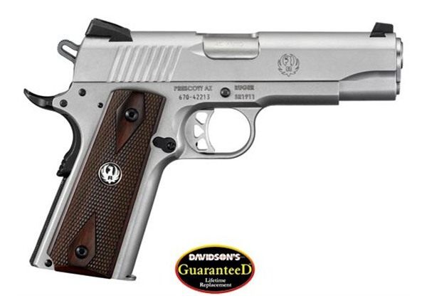 Ruger 6702 SR1911 Commander-Style 45 ACP 7+1 4.25in Stainless Steel Barrel view 2