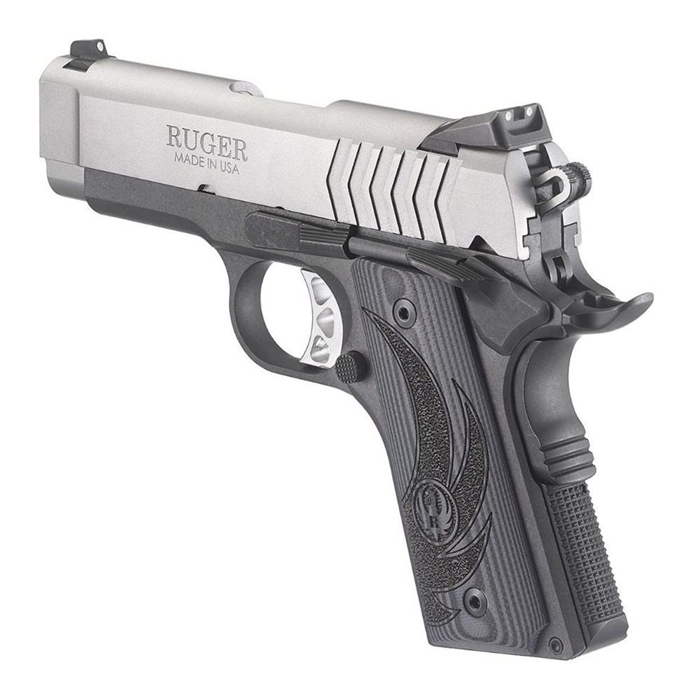 Ruger 6758 SR1911 Officer-Style 9mm Luger 7+1 3.60in Black Steel Barrel, Se view 2