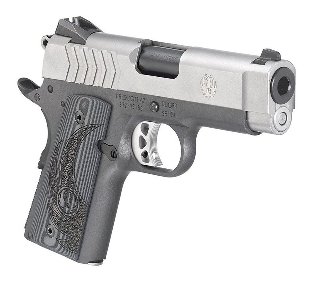 Ruger 6758 SR1911 Officer-Style 9mm Luger 7+1 3.60in Black Steel Barrel, Se view 4