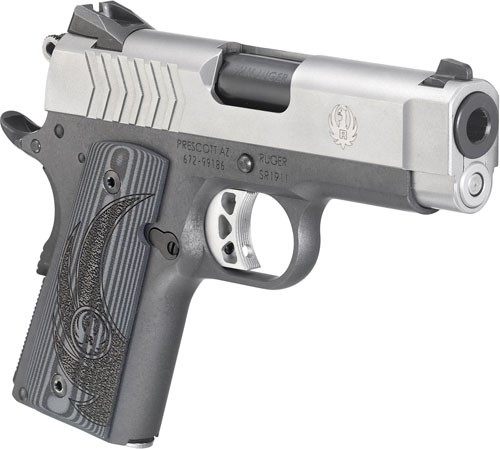 Ruger 6758 SR1911 Officer-Style 9mm Luger 7+1 3.60in Black Steel Barrel, Se view 5