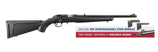 Ruger 8322 American Rimfire Full Size 22 WMR 9+1 18in Satin Blued Threaded view 4