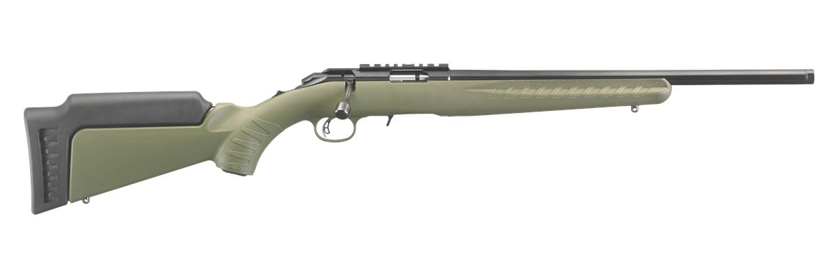 Ruger 8336 American Rimfire Full Size 17 HMR 9+1 18in Satin Blued Steel Thr