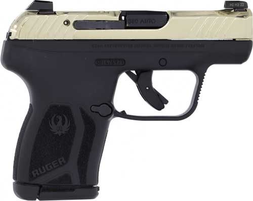 Ruger LCP MAX 380ACP Front Night SGT Champagne PVD Slide view 2