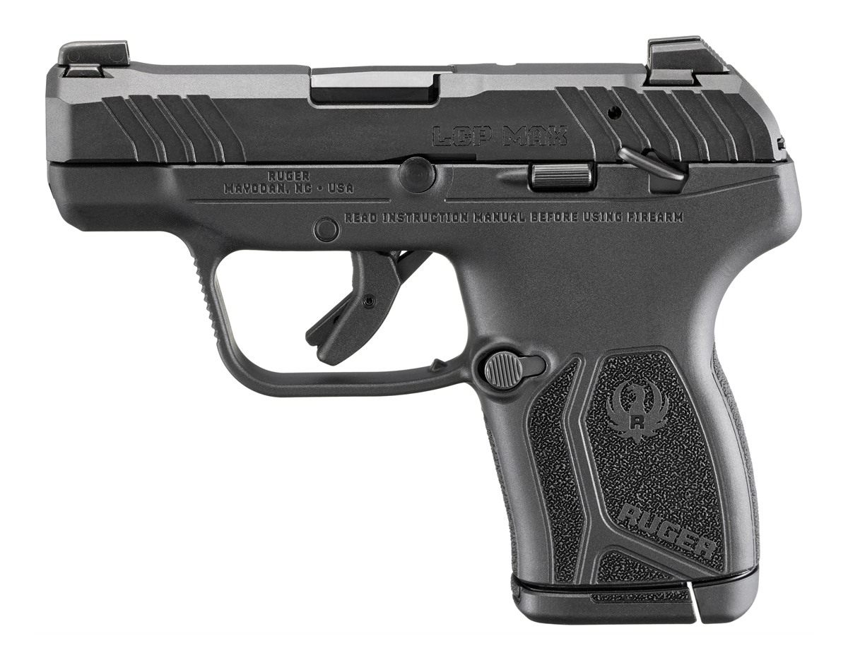 Ruger 13760 LCP Max Compact 380 ACP 10+1 2.80in Black Oxide Alloy Steel Bar view 2