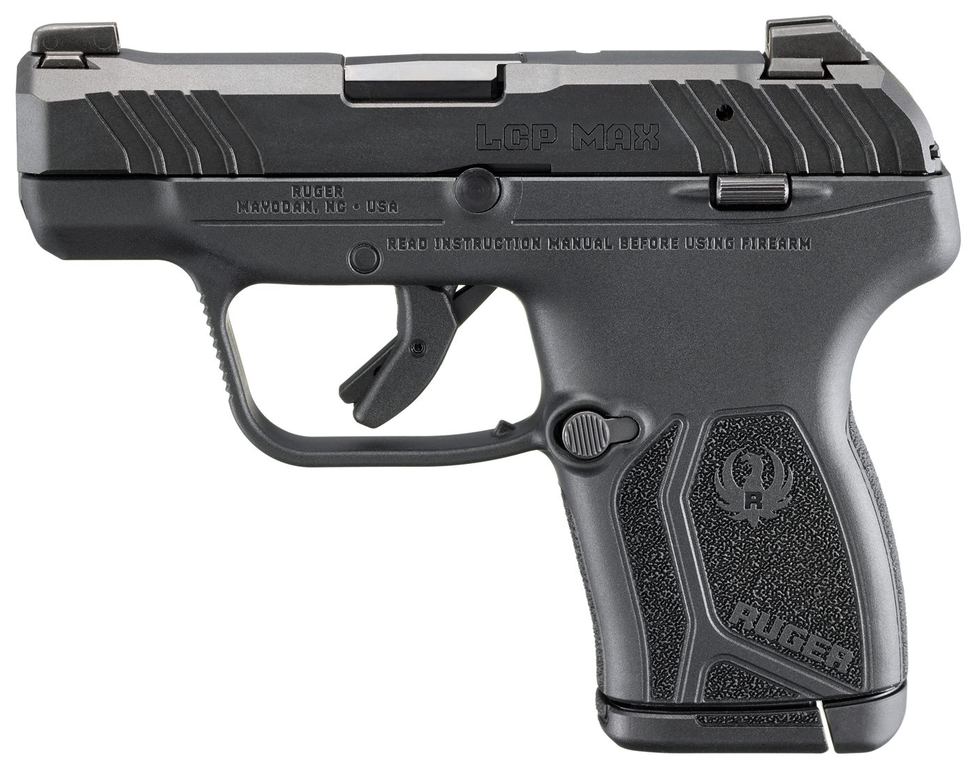 Ruger 13765 LCP Max Compact 380 ACP 10+1 2.80in Black Oxide Alloy Steel Bar