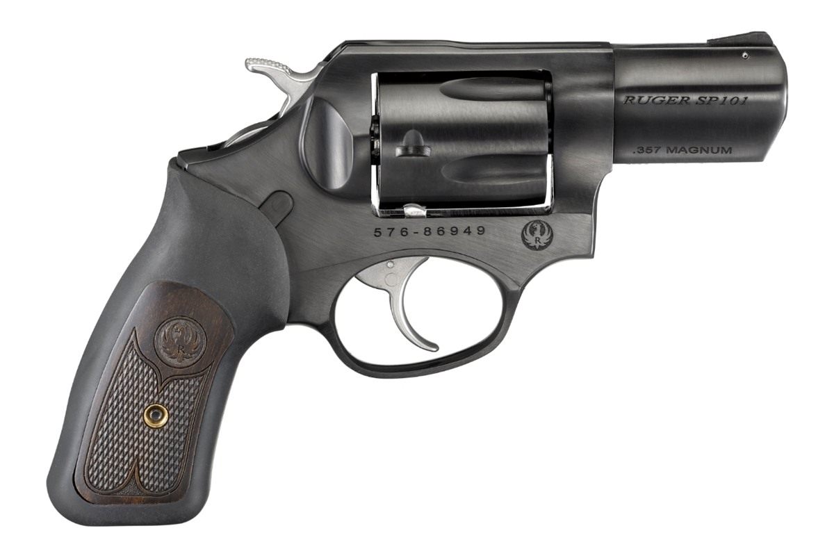 Ruger 15702 SP101 357 Mag 5rd 2.25in Blued Steel Barrel, Cylinder Black Rub