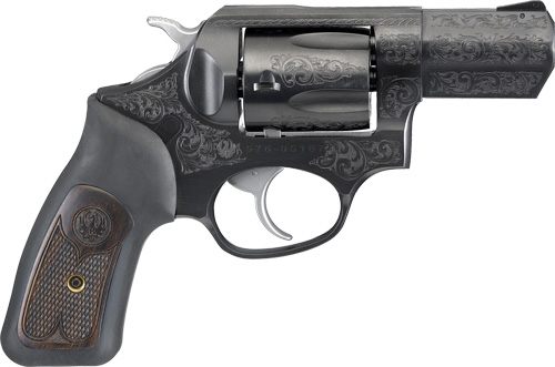 Ruger SP101 Revolver 357 MAG 2.25in BRL (Talo Exclusive)Engraved Carbon Blu view 2