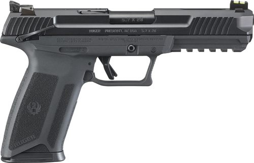 Ruger 16401 5.7x28mm 4.94in Barrel 20+1, Black Polymer With Picatinny Acc. view 3